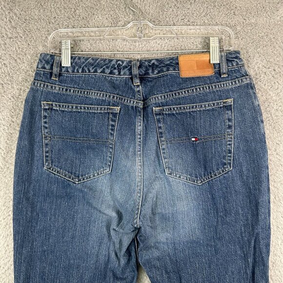 Tommy Hilfiger Denim Womens jeans Size 31 Straight Leg Dark Blue Jeans 10 - Picture 4 of 14